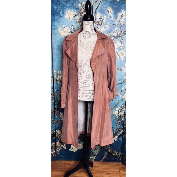 Sz L Banana Republic pink trench coat. - Picture 6 of 9
